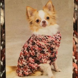 Pink Mixed Knit Sweater For Dogs or Cats